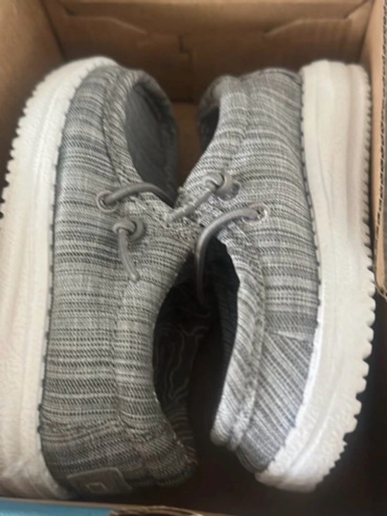 Hey Dude Other - Hey Dude Kids Grey Knit Slip-On Sneakers